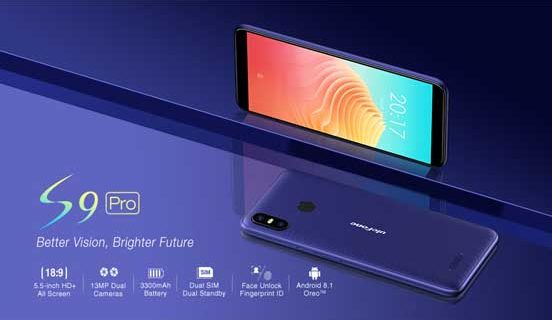 Ulefone S9 Pro Face Unlock 5.5 inch 2GB RAM 16GB ROM MTK MT6739 Quad-core 4G Smartphone – Blue