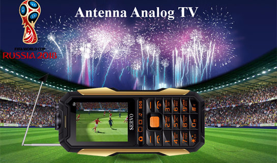 10% OFF SERVO X7 2.4” 4000mAh Antenna Analog TV Voice Change Laser Flashlight OTG 3 SIM Card Feature Phone – Black